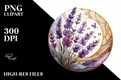 Like Material Lavender | Watercolor Golden Splash Clipart Product Image 3