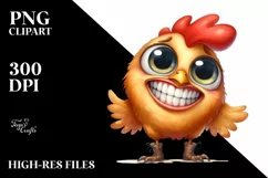 Chicken Boots Shy Goofy Smile Clipart Product Image 1