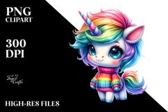 Playing Cute Unicorn PNG Product Image 2