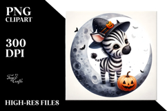 Cute Baby Zebra Halloween PNG Product Image 2