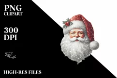 Simple Santa Portrait, Transparent PNG Product Image 1