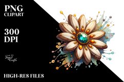 Like Material Daisy | Small Wooden Clipart Product Image 1