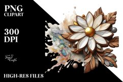 splashMarble Stained Daisy Splash | Sublimation | Clipart Product Image 3