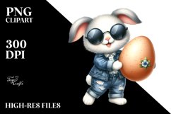 Bunny with Big Egg PNG Product Image 2