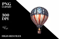 Vintage Dirty Hot Air Balloon with Fireworks Product Image 3