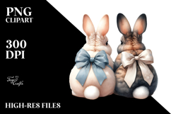 Creative Bunnies, Back View, High-Res PNG Product Image 2