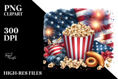 Vintage Oilish Popcorn, PNG Product Image 2