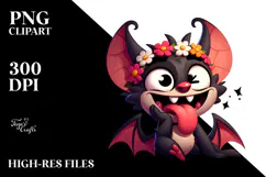 Goofy Batman with Flower Crown, Transparent PNG Product Image 2