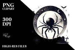 Simple Halloween Image with Spider PNG Product Image 2
