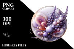 Abstract Lavender Material PNG Product Image 2