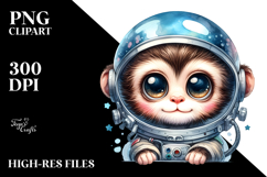 Energetic Baby Monkey PNG Product Image 2