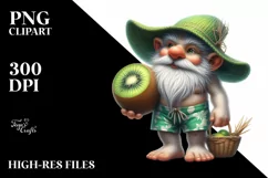 Gnome Digital Painting Beach Wear Clipart Product Image 1