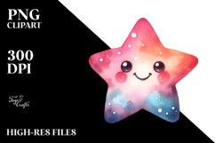 Whimsical Smiling Star, PNG Product Image 2