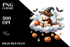 Bear Dressed for Halloween, PNG Product Image 2