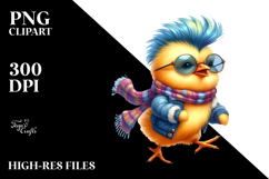 Running Baby Chicken PNG Product Image 2
