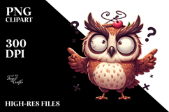 Dramatic Sass Owl PNG Product Image 2