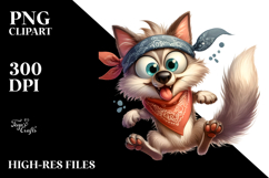 jumping Wolf with Sparkling Eyes PNG Product Image 2