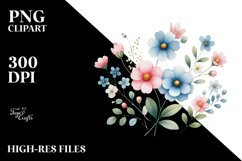 Cute Flower Watercolor PNG Product Image 2