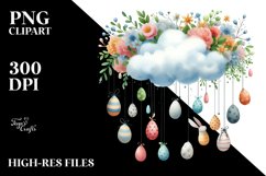 Baby Cloud with Hanging Eggs, PNG Product Image 2