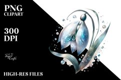 Detailed Snowdrop | Clipart Product Image 3