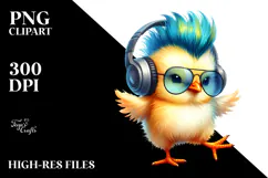 Vibrant Baby Chicken Dancing, Transparent PNG Product Image 2