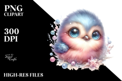 Baby Bird with Big Eyes, Transparent PNG Product Image 2