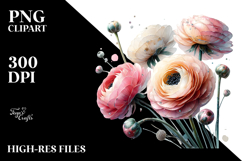 Ranunculus Material Image, PNG Product Image 2