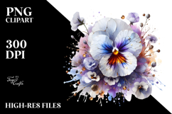 Pansy with Metallic PNG Product Image 2