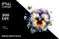 Pansy with Metallic PNG Product Image 2