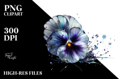 Pansy with Metallic PNG Product Image 2