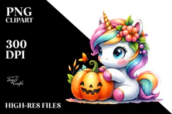 Cute Baby Unicorn PNG Product Image 2