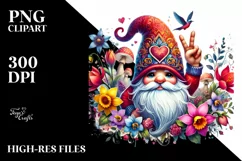Detailed Valentines Gnome Victory PNG Product Image 2