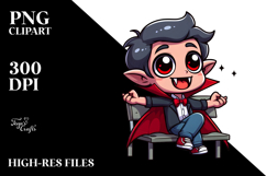 Vampire Sitting PNG Product Image 2