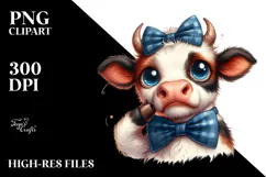 Funny Cow Looking Desgusted, High-Res PNG Product Image 2