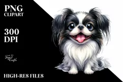 Crazy Looking Japanese Chin | Sublimation | Clipart Product Image 3