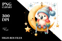Baby Macaw in Winter Clothes, High-Res PNG Product Image 2