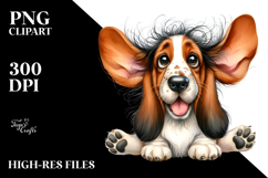 Cute Basset Hound PNG Product Image 2
