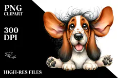 Cute Basset Hound PNG Product Image 2
