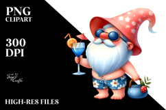 Gnome Drinking Cocktail PNG Product Image 2