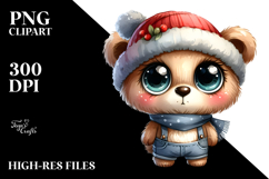 Bear Hat Shy Expressive Clipart Product Image 2