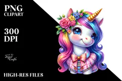Cute Baby Unicorn, PNG Product Image 2