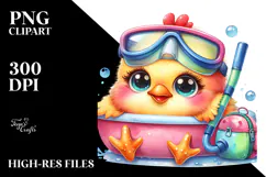 Crazy Baby Chicken Snorkel PNG Product Image 2
