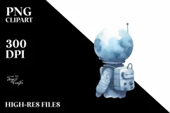 Whimsical Astronaut Girl | Summer Clipart Product Image 3