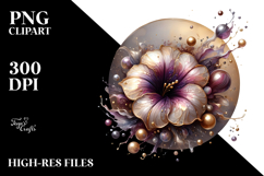 Abstract Petunia Material PNG Product Image 2