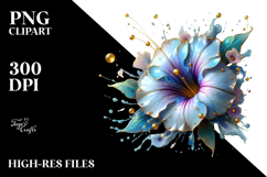 Abstract Petunia Material PNG Product Image 2