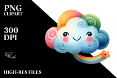 Colorful Cloud PNG Product Image 2