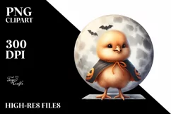 Cute Baby Chicken Halloween PNG Product Image 3