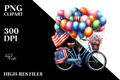 Vintage Vibrant Bicycle with Balloons, 20 oz Tumbler Product Image 2