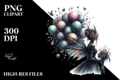 Gothic Fairy with Balloons, 20 oz Tumbler Product Image 2