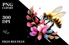 Colorful Baby Bee, Transparent PNG Product Image 2